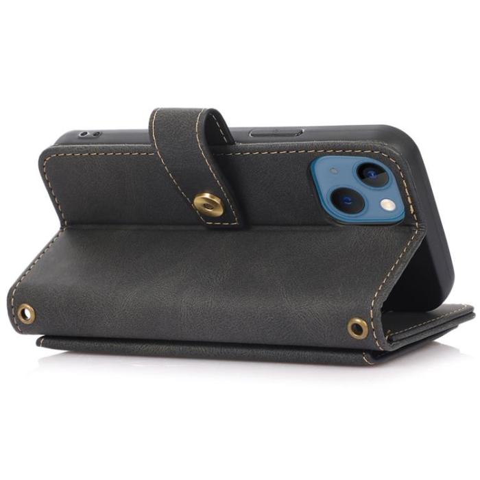 OEM - iPhone 14 Plus Plånboksfodral Flip - Svart
