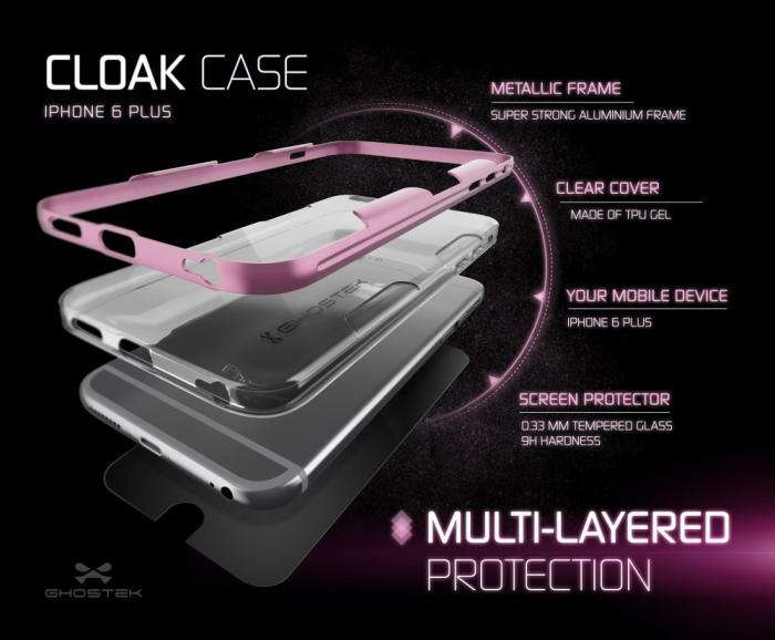 Ghostek - Ghostek Cloak Skal till iPhone 6(S) Plus - Rosa