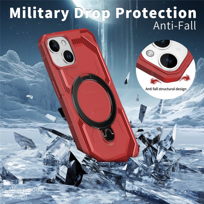 A-One Brand - iPhone 15 Plus Mobilskal MagSafe Kickstand TPU + PC