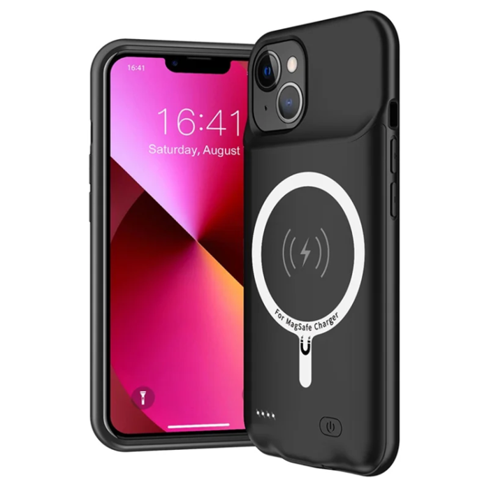 A-One Brand - iPhone 13 Batteriskal Magsafe 7000mAh B98 - Svart