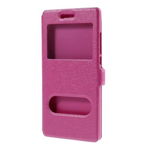 Fönsterfodral till Huawei Ascend P8 - Rosa | 2353 | AlltMobil