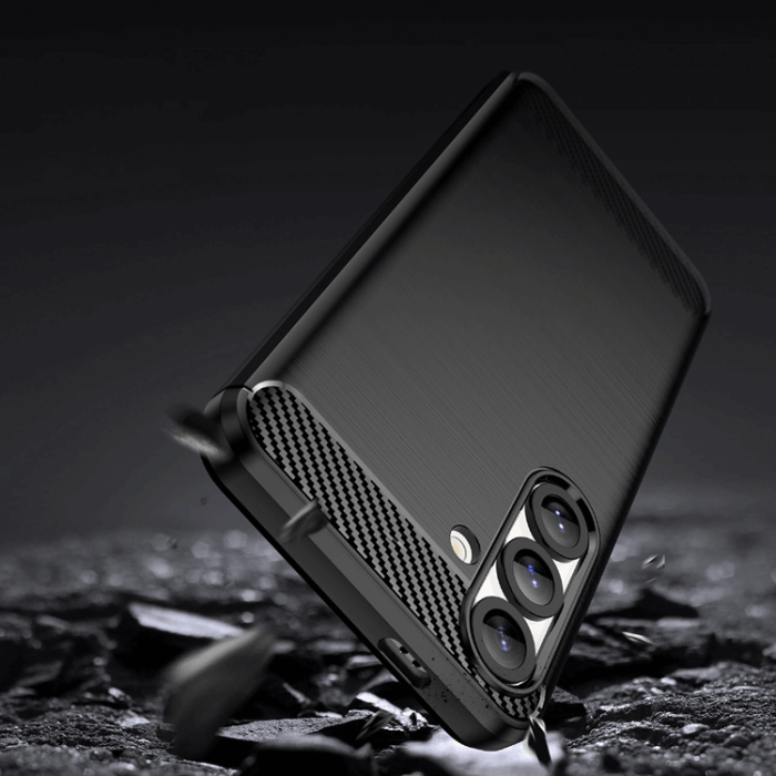 OEM - Galaxy S25 Mobilskal Carbon Flexible - Svart