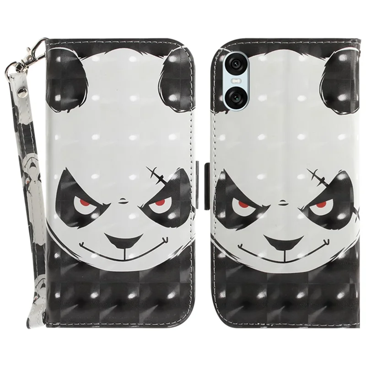 Sony Xperia 10 VI Plånboksfodral 3D Pattern - Panda | 2353 | AlltMobil