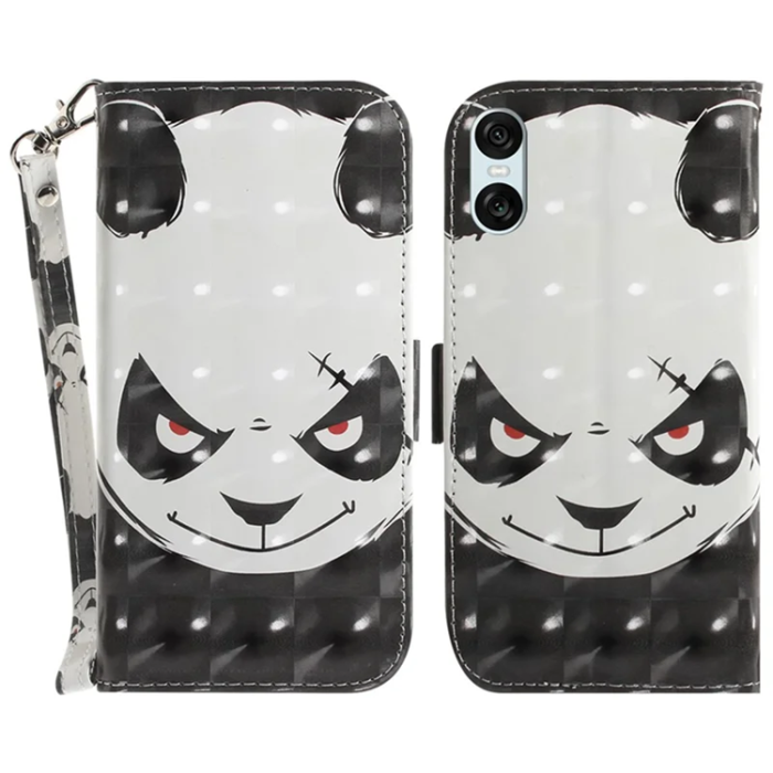 A-One Brand - Sony Xperia 10 VI Plånboksfodral 3D Pattern - Panda