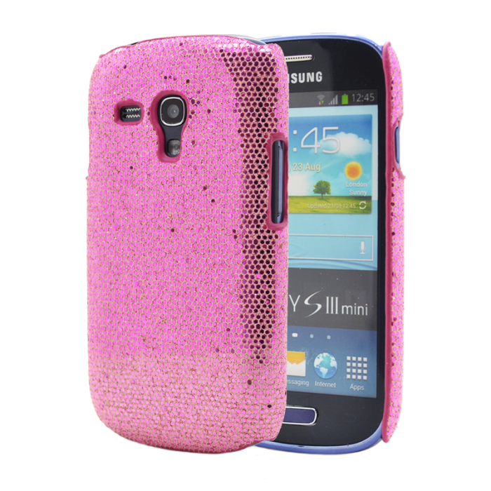OEM - Glitter Skal till Samsung Galaxy S3 mini i8190 (Rosa)