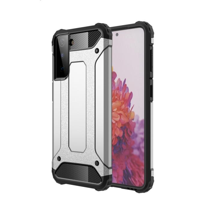 OEM - Armor Guard Hybrid Mobilskal Galaxy S21 Plus - Silver