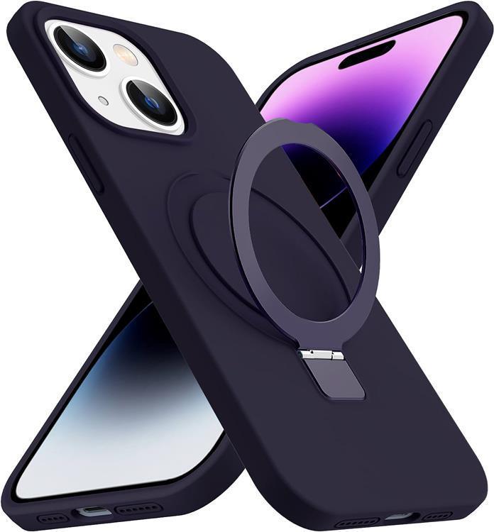 iPhone 15 Plus Mobilskal Magsafe Liquid Silikon - Lila | 2353 | AlltMobil