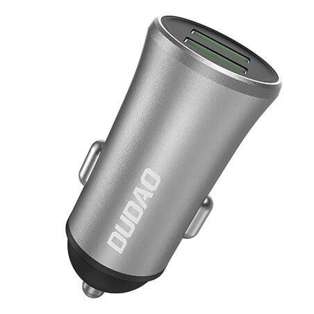 Dudao 3.4A Universal Smart Billaddare 2x USB Silver R6S Silver | 505295 | AlltMobil
