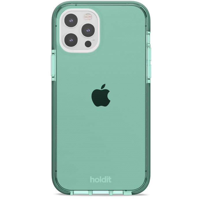 UTGATT5 - Holdit Seethru Skal iPhone 12 Mini - Moss Grön