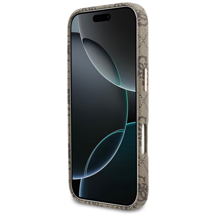 Guess - Guess Mobilskal För iPhone 17 Pro MagSafe 4G Script - Brun