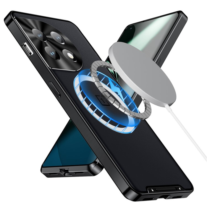 A-One Brand - OnePlus 11 5G Mobilskal Magsafe Metall - Svart