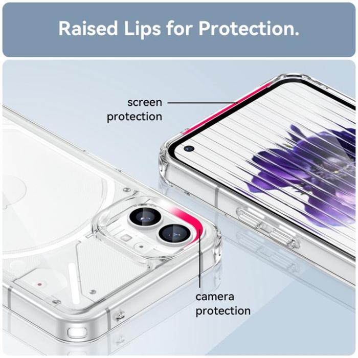 A-One Brand - Nothing Phone 1 Skal Hybrid TPU - Vit