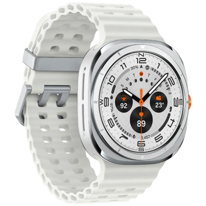 Samsung - Samsung Galaxy Watch Ultra Titanium Vit (Vit Rubber Strap)