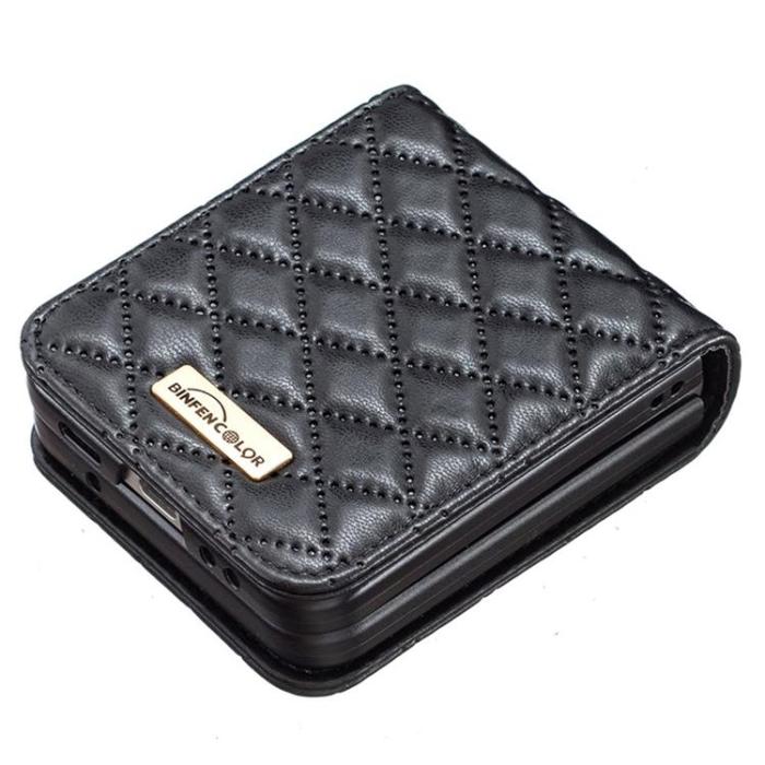BINFEN COLOR - BINFEN COLOR Galaxy Z Flip 4 Skal Rhombus - Svart
