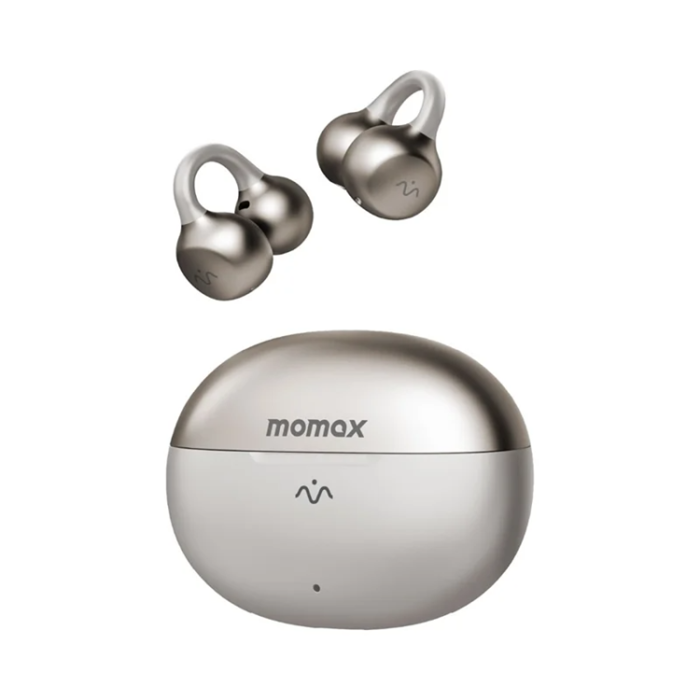 MOMAX - MOMAX Clip-On BT15 1-Vibe Clip M.IN.D IPX4 Trådlös Hörlurar - Titanium Guld