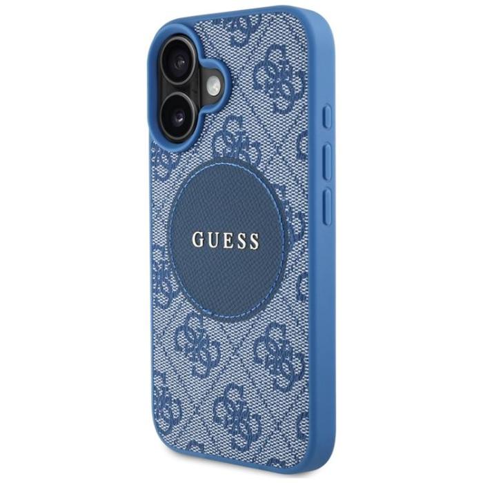 Guess - Guess iPhone 16 Mobilskal MagSafe 4G Circle - Blå