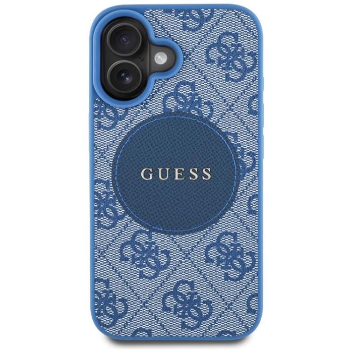 Guess - Guess iPhone 16 Mobilskal MagSafe 4G Circle - Blå