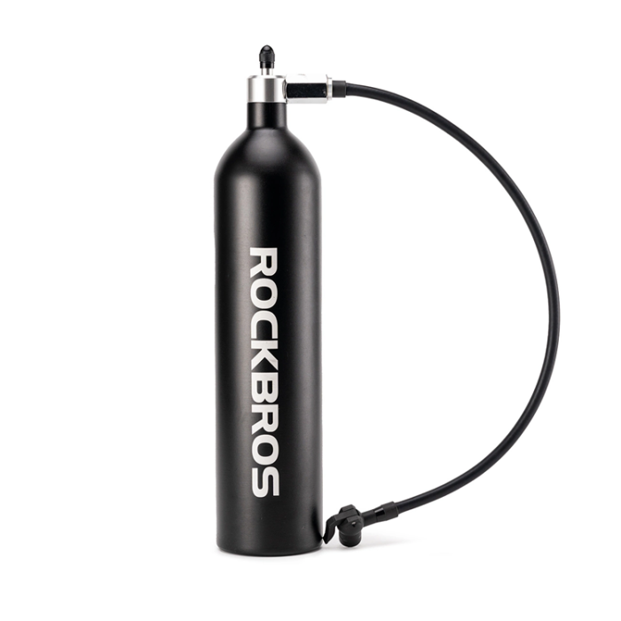 Rockbros - Rockbros Tubeless Tire Inflator 200 PSI 1.2L - Svart