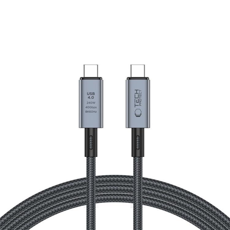Tech-Protect USB-C till USB-C kabel Ultraboost 40GBPS PD 240W 2m | 3541 | AlltMobil