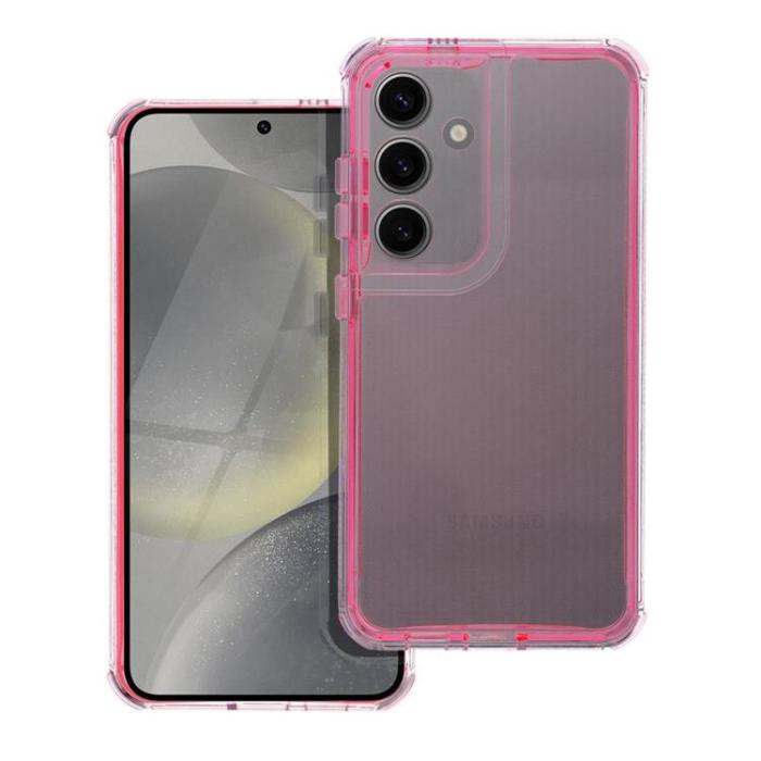 OEM - Galaxy S25 Plus Mobilskal Matrix Clear - Rosa