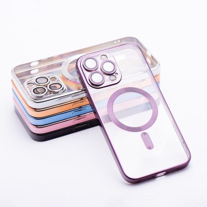 OEM - iPhone 15 Pro Mobilskal Magsafe Electro - Lila
