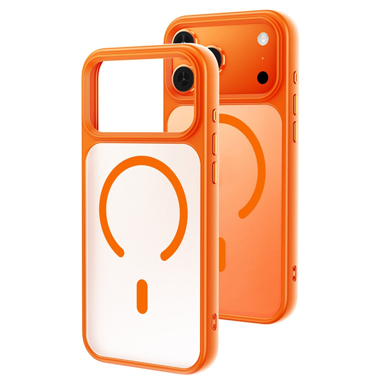 iPhone 17 Pro Max Mobilskal MagSafe Skin-Feel Rubberized - Orange | 2353 | AlltMobil