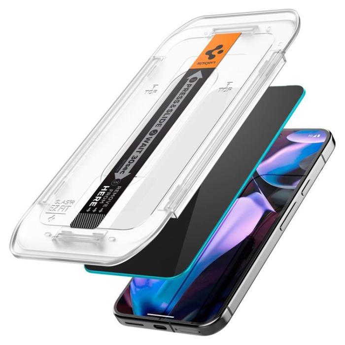 Spigen - Spigen [2-Pack] Google Pixel 9/9 Pro Skärmskydd Härdat Glas EZ-FIT