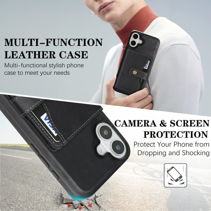 A-One Brand - iPhone 16 Mobilskal MagSafe Detachable Korthållare