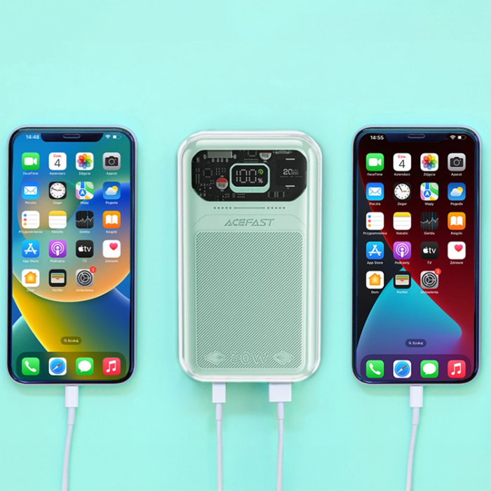 Acefast - Acefast Powerbank 20000mAh 30W Sparkling Series M2 - Grön