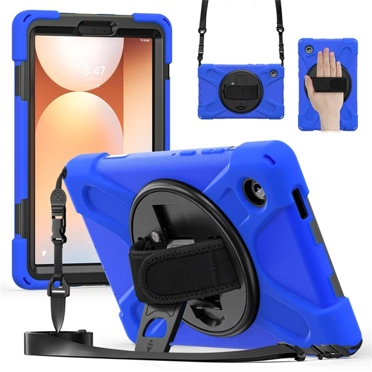 Mobilskal till Galaxy Tab A11 Kickstand Silikon Axelrem (Blå) | 2353 | AlltMobil