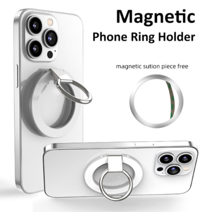 OEM - Magsafe Magnetic Ringhållare Till Mobiltelefon - Vit
