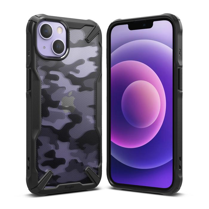 UTGATT5 - Ringke Fusion X Design PC Skal iPhone 13 - Svart