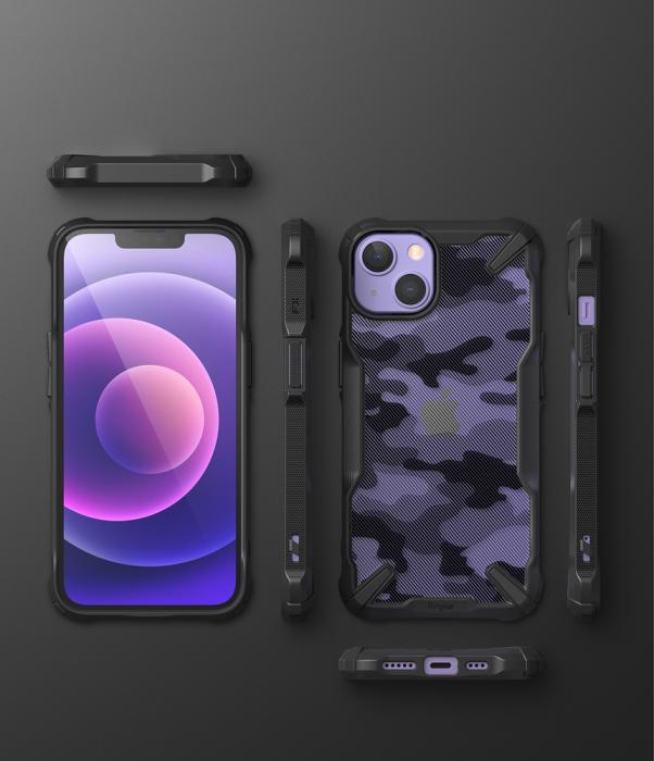 UTGATT5 - Ringke Fusion X Design PC Skal iPhone 13 - Svart