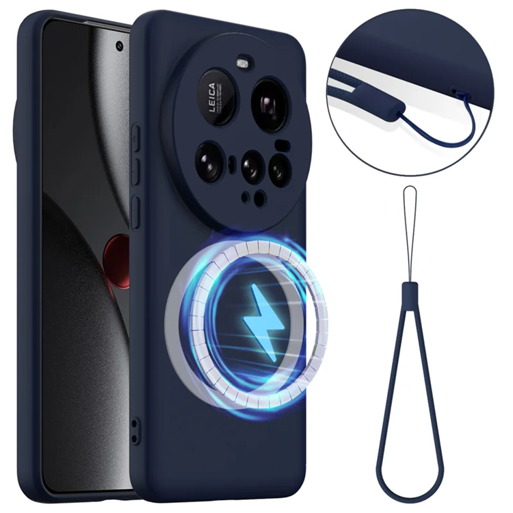 Xiaomi 15 Ultra Mobilskal MagSafe Liquid Silikon - Mörkblå | 2353 | AlltMobil