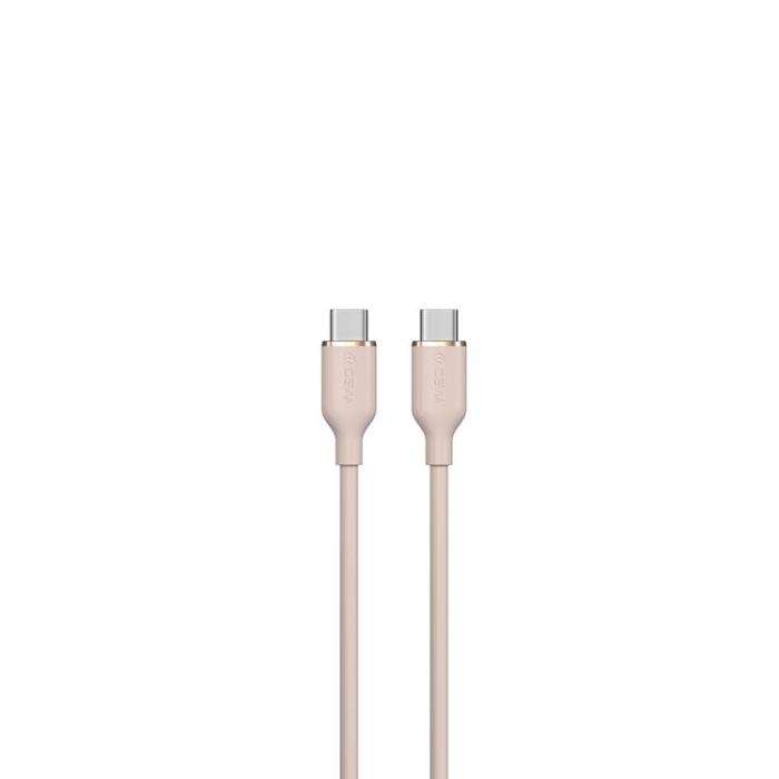 Devia - Devia USB-C Till USB-C 60W Kabel 3A 1.2m Jelly EC632 - Rosa