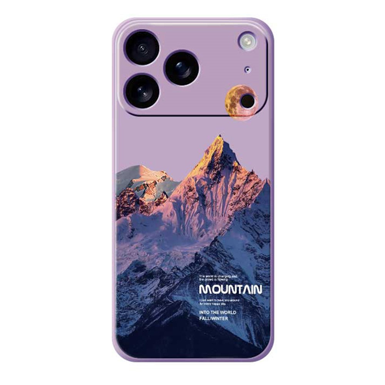 iPhone 17 Pro Max Mobilskal Blue Snow Mountain TPU - Lila | 2353 | AlltMobil