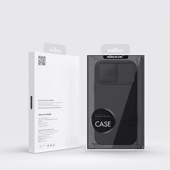 Nillkin - Nillkin iPhone 14 Pro Skal Magsafe CamShield Silicone - Grön