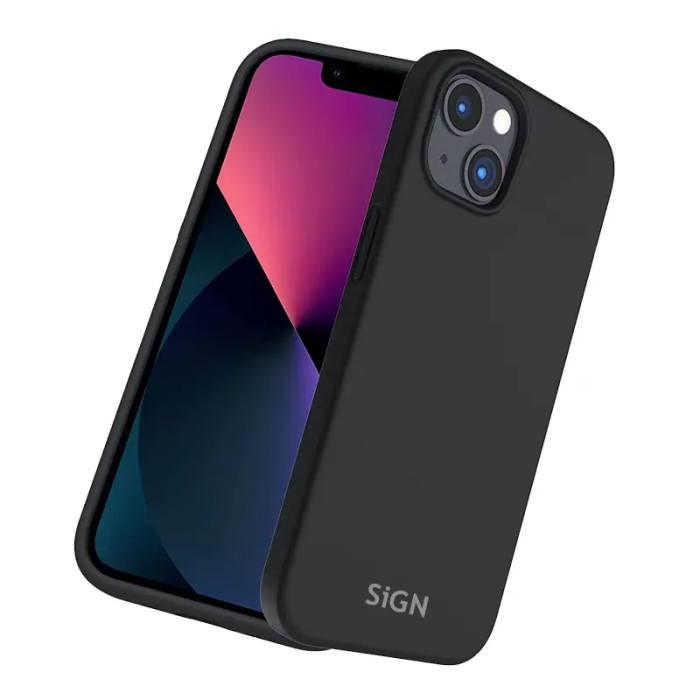 SiGN - SiGN iPhone 14 Plus Skal Liquid Silicone - Svart