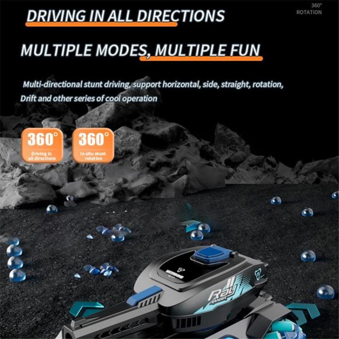 4DRC - 4DRC RC Tank Vattenbomb Fjärrkontroll + Klocka Gestkontroll Barn Ålder 5 år+ Y1