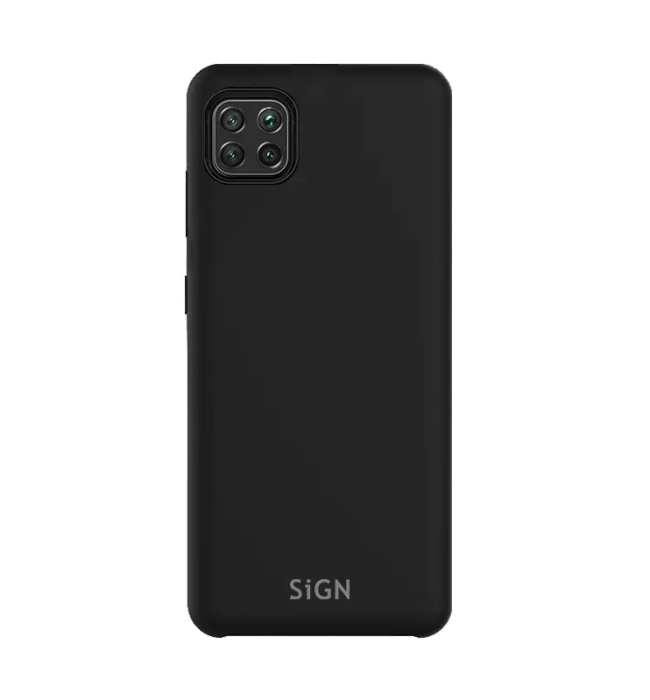 SiGN - SiGN Huawei P40 Lite Skal Liquid Silicone - Svart