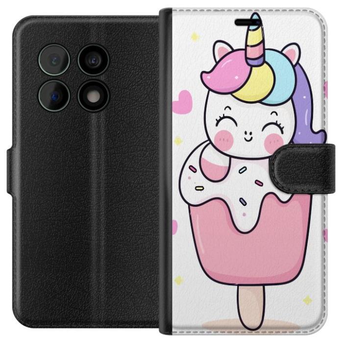 iSecrets - Plånboksfodral till OnePlus 10 Pro med Glad enhörning