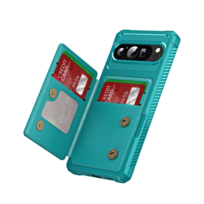 A-One Brand - Google Pixel 10 / Pixel 10 Pro Mobilskal korthållare - Grön