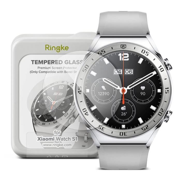 UTGATT5 - Ringke Xiaomi Watch S1 Härdat Glas Bezel Styling
