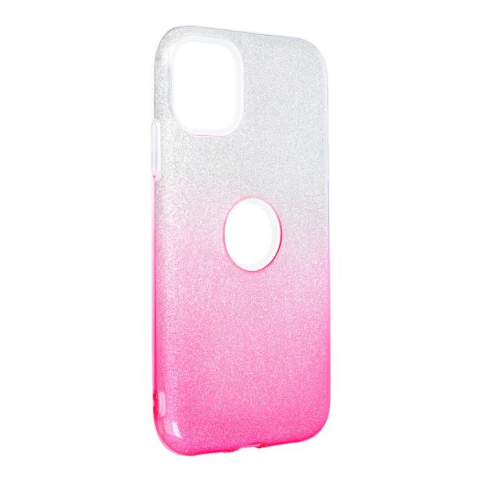 OEM - Forcell SHINING skal till iPhone 11 clear/Rosa