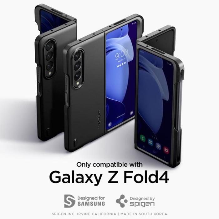 UTGATT1 - Spigen Galaxy Z Fold 4 Skal Thin Fit - Svart