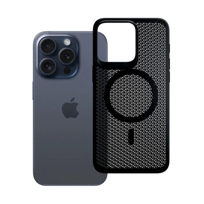 3MK iPhone 15 Pro Max Mobilskal MagSafe Cooling - Svart