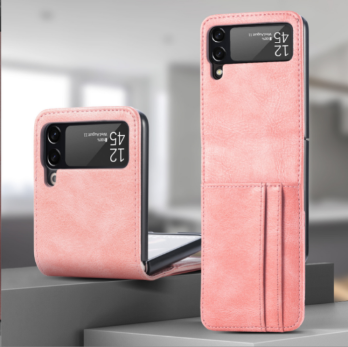 A-One Brand - Plånboksfodral till Samsung Galaxy Z Flip 3 5G - Rosa