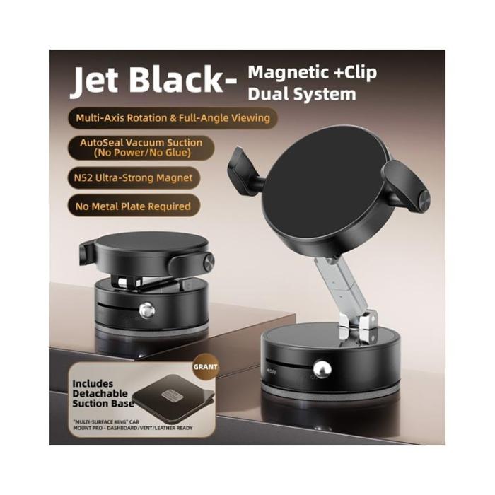 OEM - Magnetisk Bilhållare med Sugkopp A9 360° Rotation