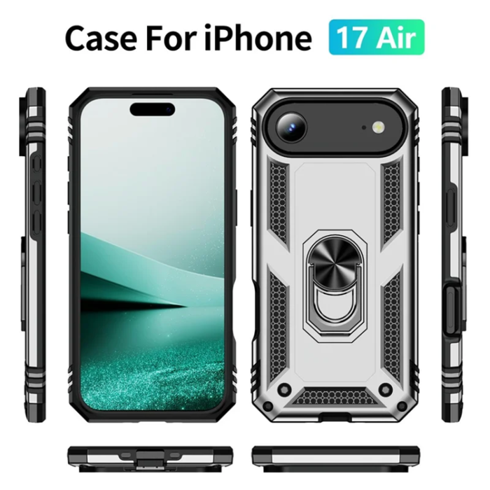 A-One Brand - iPhone 17 Air Mobilskal med Kickstand - Silver