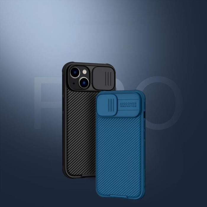 Nillkin - Nillkin iPhone 14 Plus Skal CamShield Pro (PC Och TPU) - Blå